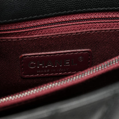 Chanel Caviar Quilted Small Coco Handle Flap Black 6 of 12