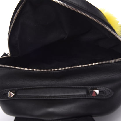 Fendi Vitello Dolce Fox Elaphe Ayers Hypnoteyes Large Backpack Black Giallo Multicolor 5 of 10