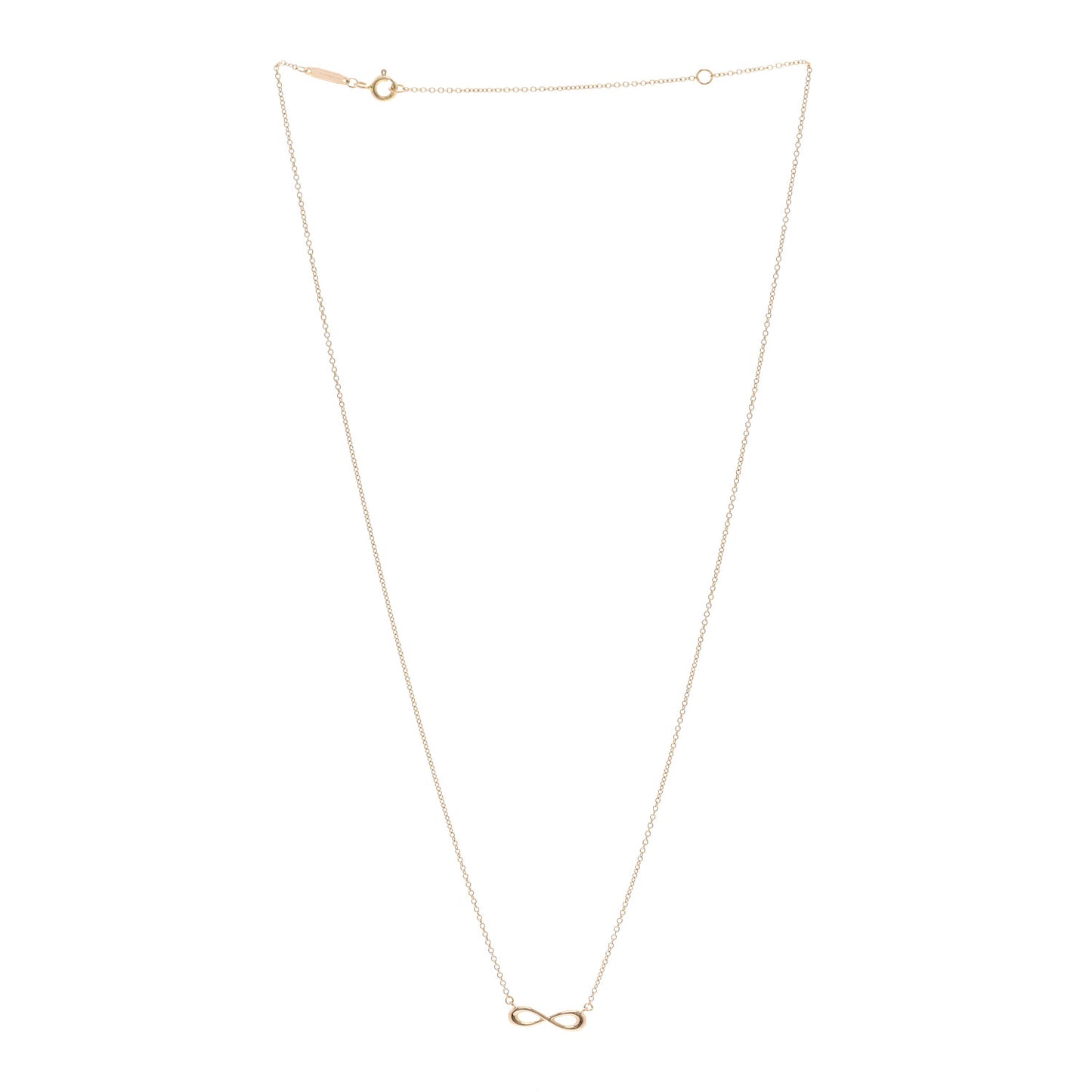 18K Rose Gold Infinity Pendant Necklace