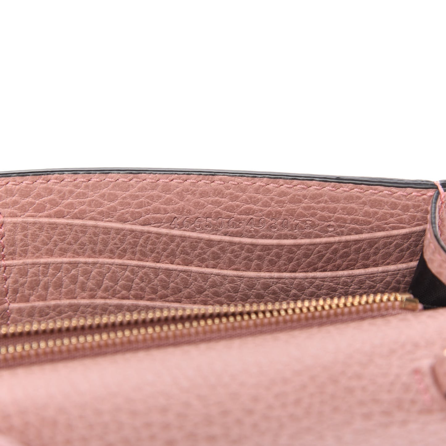 Dollar Calfskin Medium Betty Chain Wallet Soft Pink