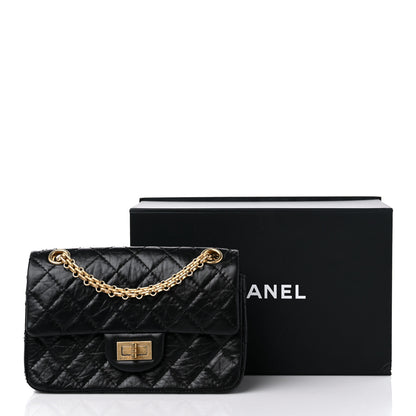 Chanel Aged Calfskin Quilted 2.55 Reissue Mini Flap Black 10 of 10