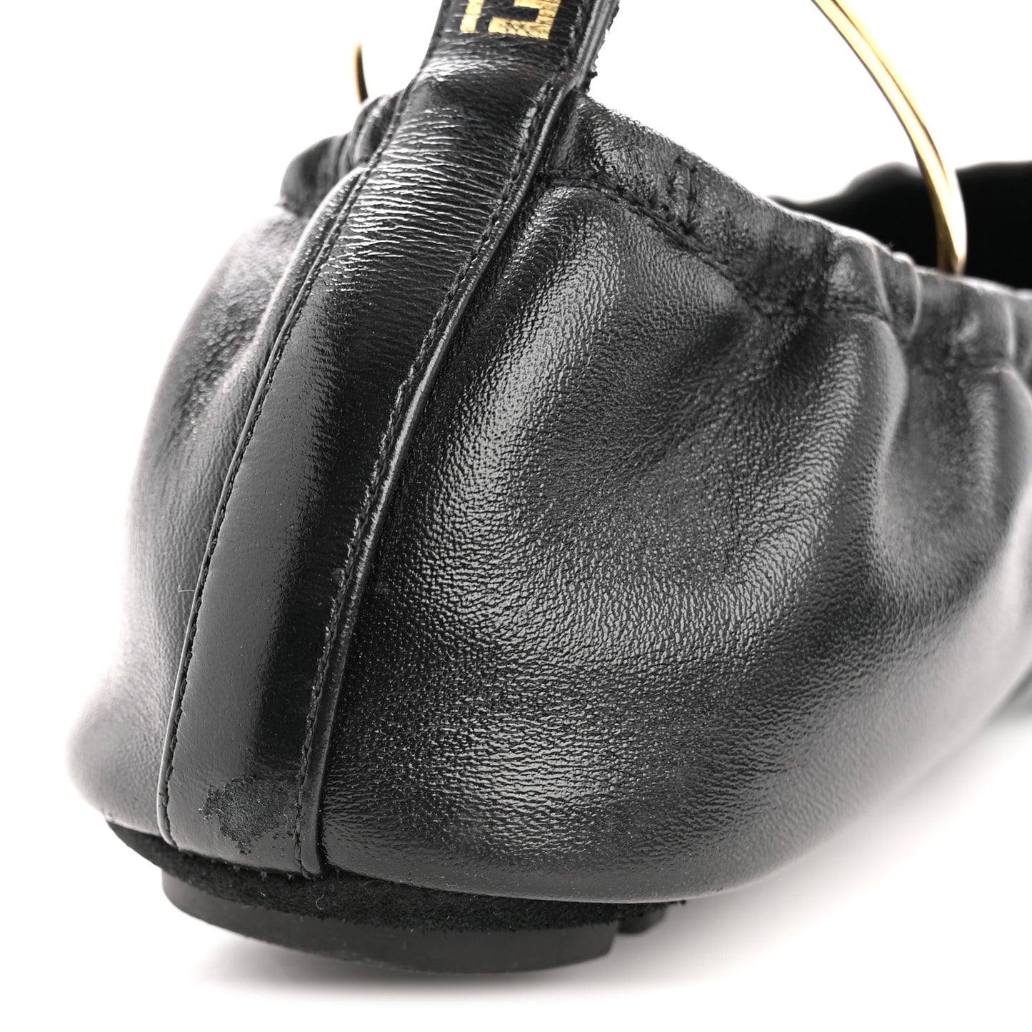 Vitello Filo Ballerina Flats 39 Black