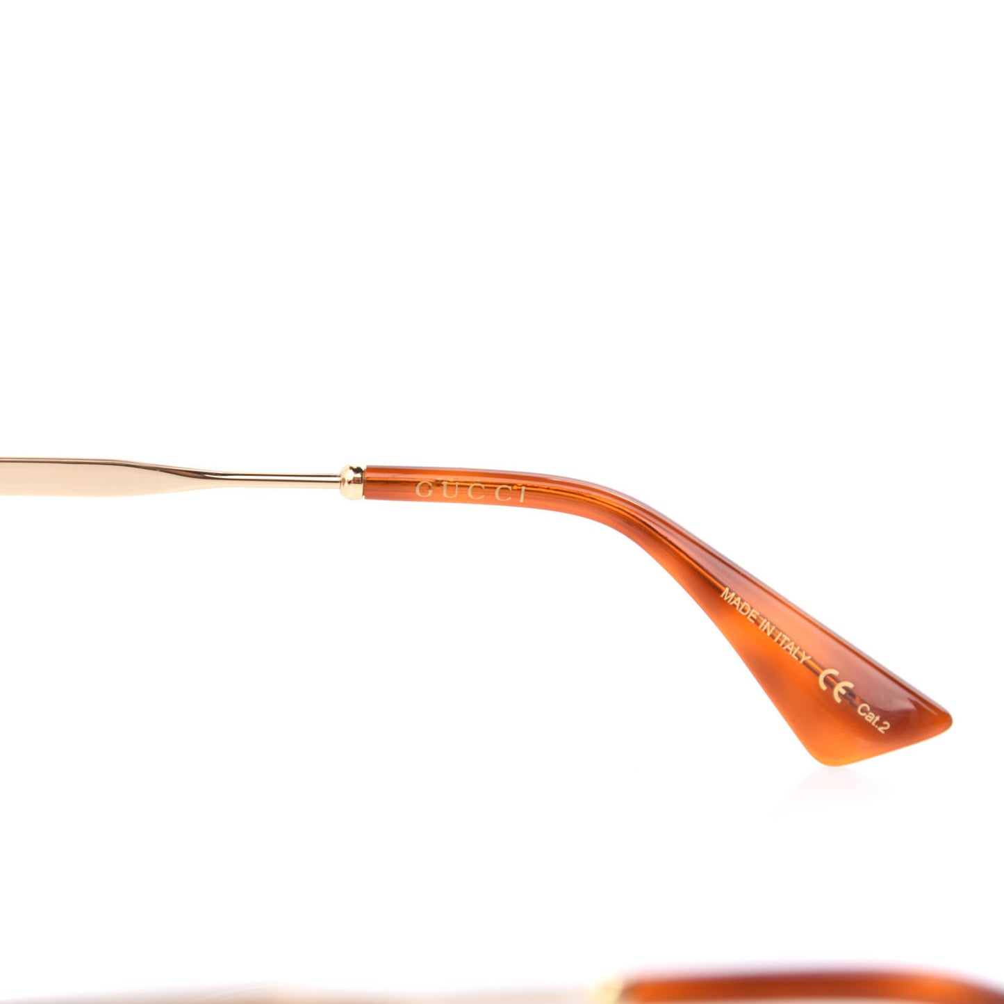 Metal Fork Square Frame Sunglasses GG0818SA Pink