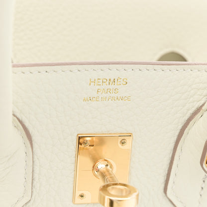 Hermes Togo Birkin 25 Mushroom 6 of 10
