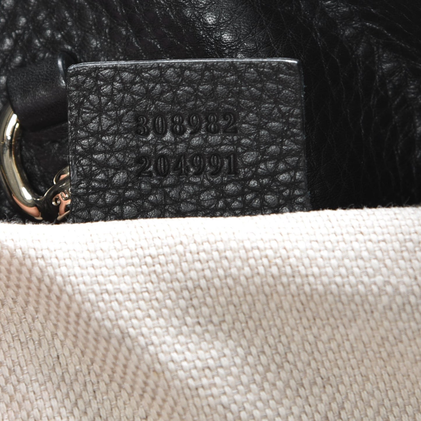 Pebbled Calfskin Medium Soho Chain Shoulder Bag Black