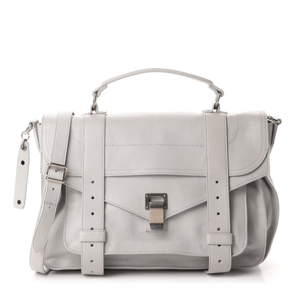 Proenza Schouler Lambskin Medium PS1 Satchel Pale Steel 1 of 12
