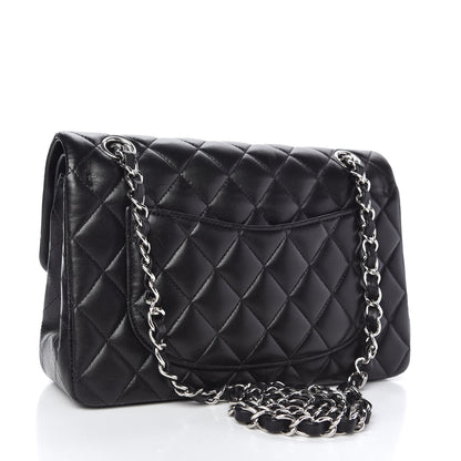 Chanel Lambskin Quilted Small Double Flap Black 3 of 10
