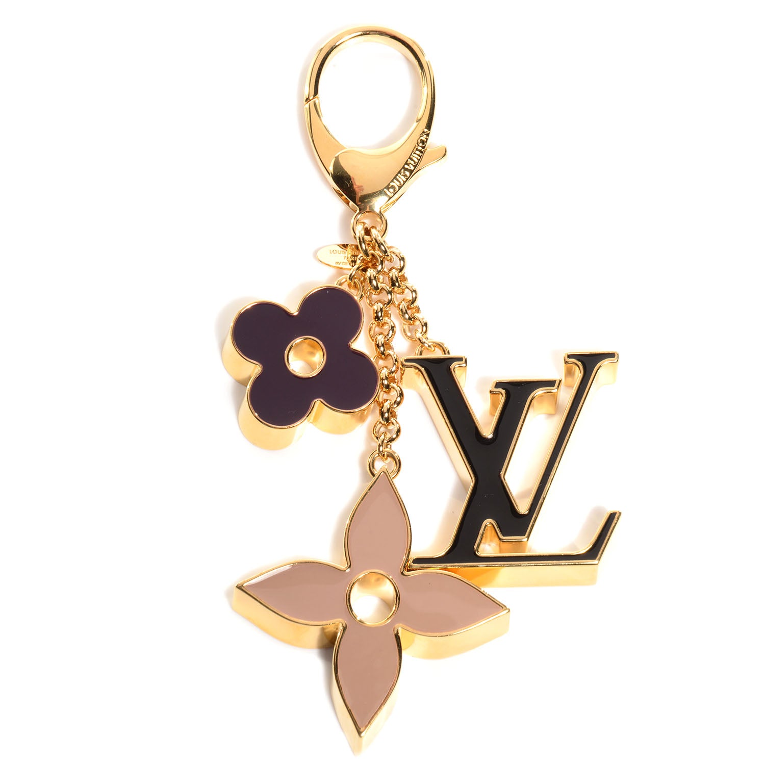 Louis Vuitton Fleur De Monogram Bag Charm Dore 1 of 5