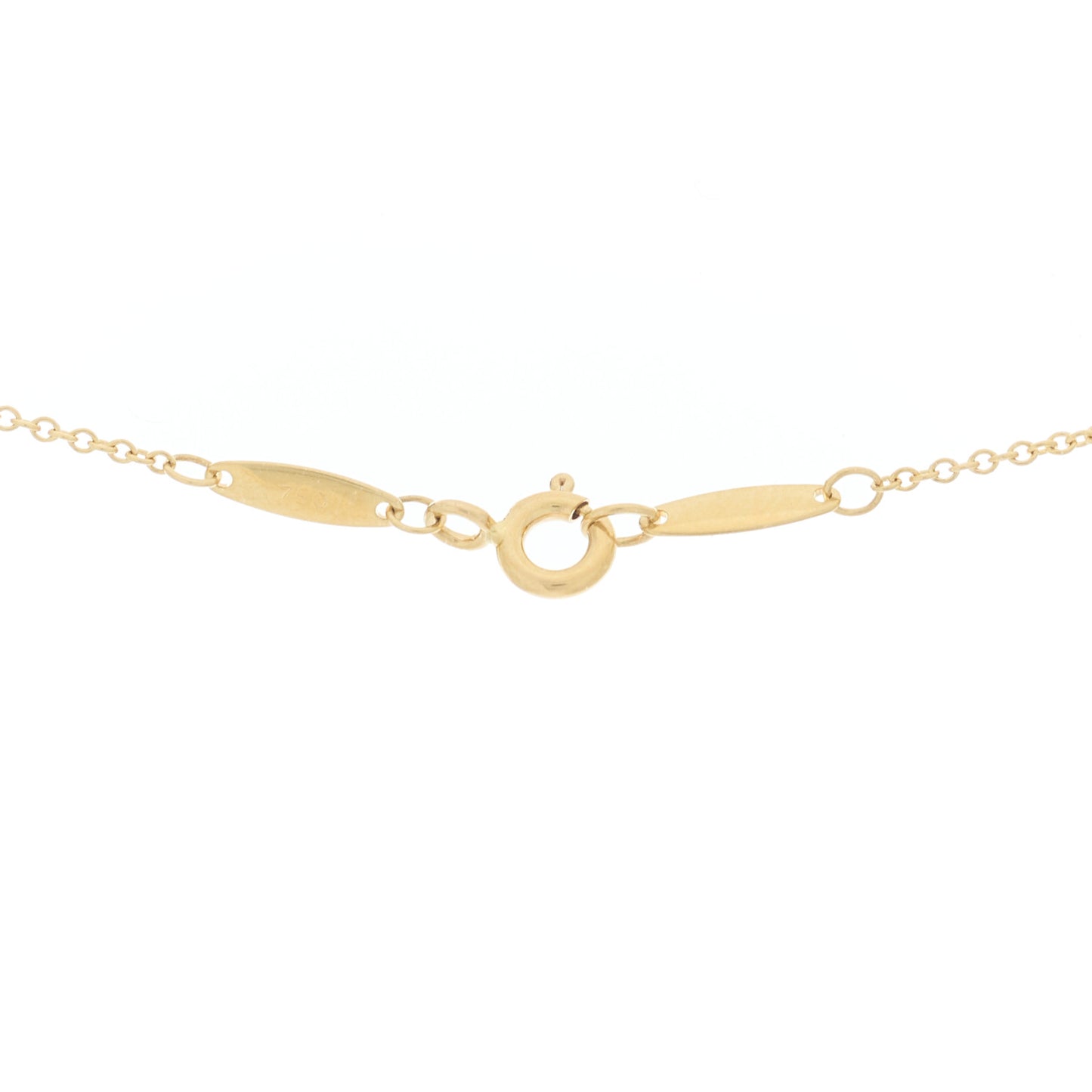18K Yellow Gold Diamond .05ct Elsa Peretti Diamonds by the Yard Pendant Necklace