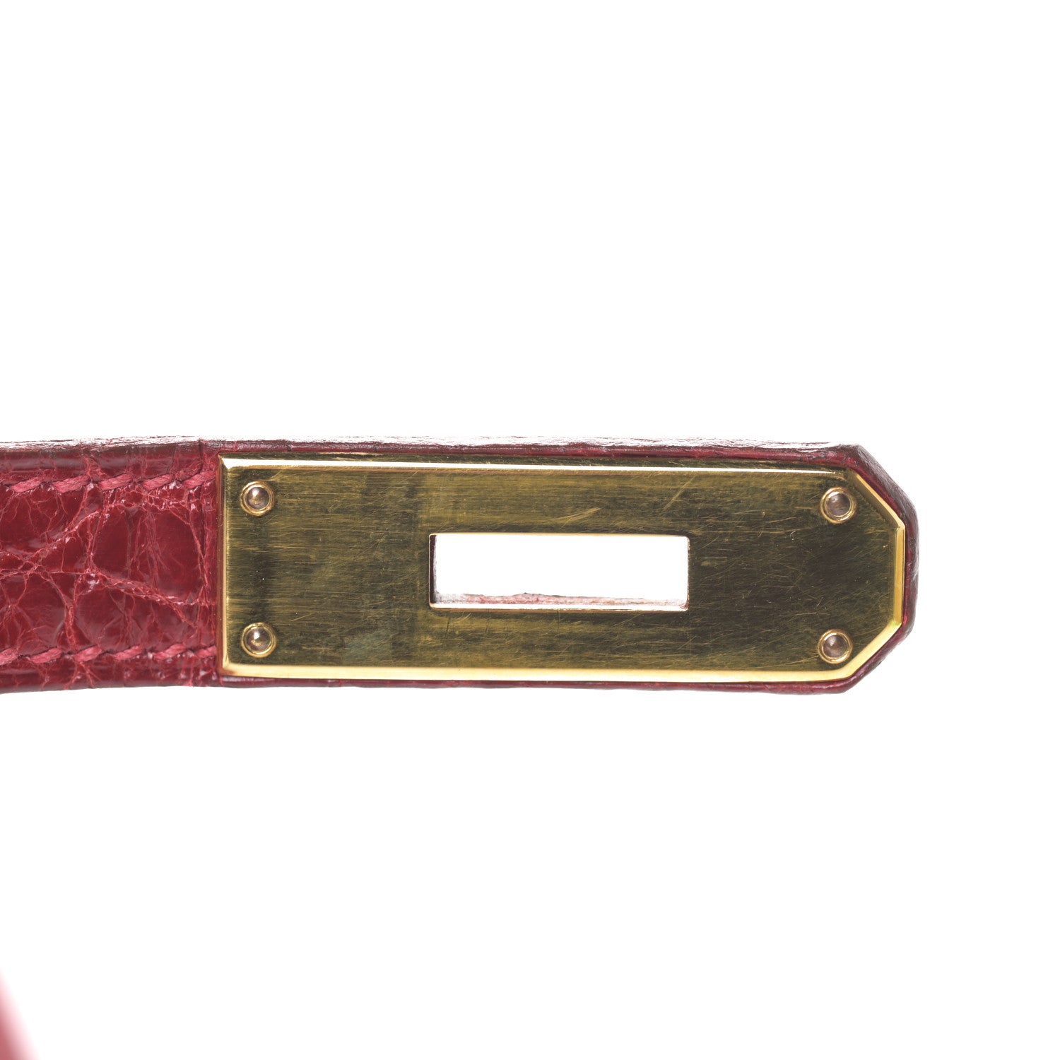 Hermes Shiny Alligator Birkin 35 Rouge Vif 28 of 38