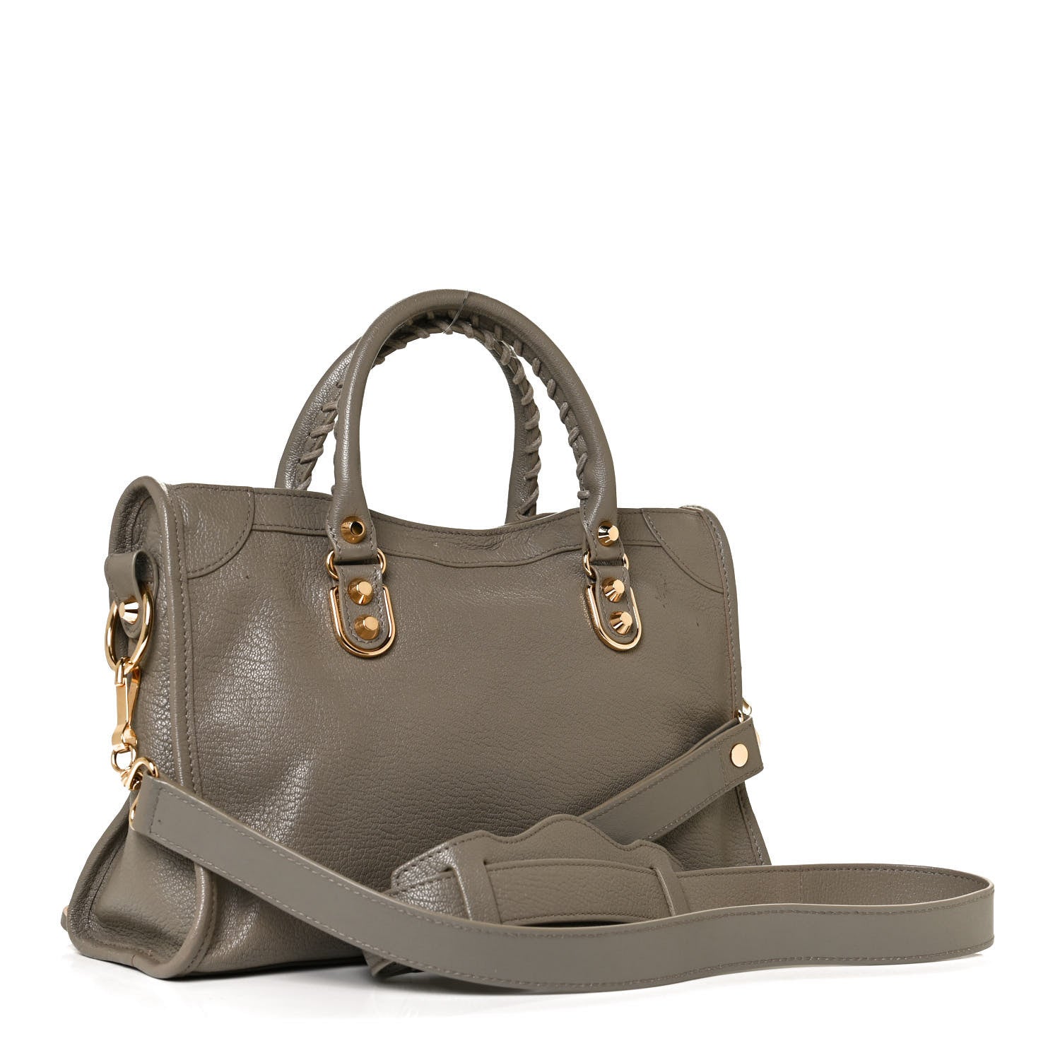Balenciaga Chevre Gold Metallic Edge Hardware S City Gris Taupe 2 of 11