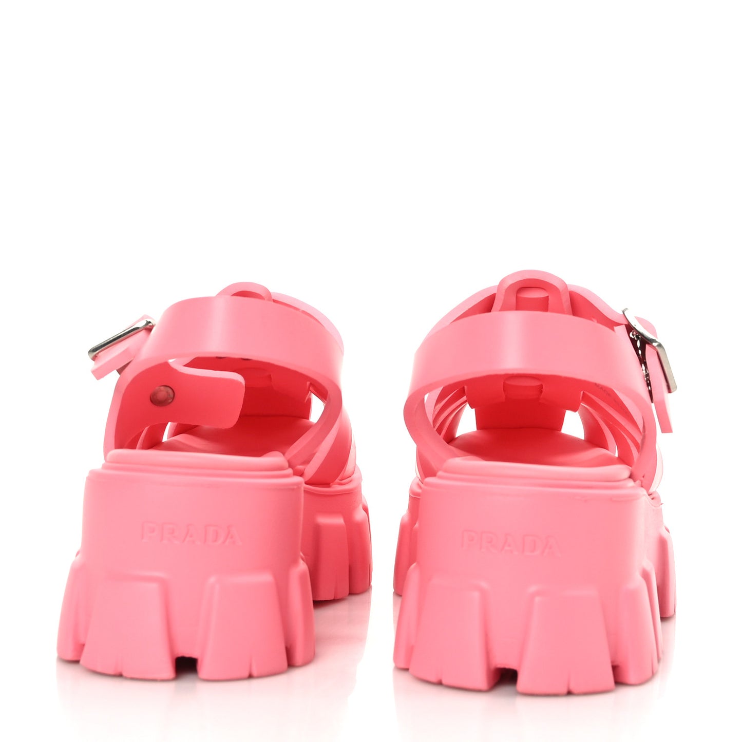 Foam Rubber Metal Triangle Logo Monolith 55mm Cage Sandals 39 Begonia