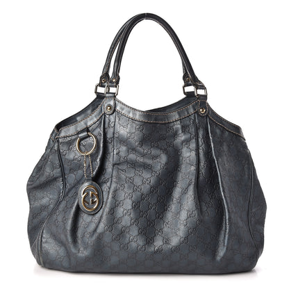 Gucci Metallic Guccissima Large Sukey Tote 1 of 13