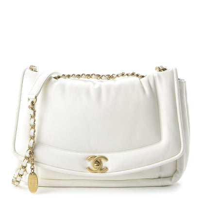 Chanel Lambskin Medium Simply Flap White 1 of 10