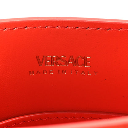Versace Calfskin Crocodile Embossed Mini Medusa '95 Tote Orange 6 of 11