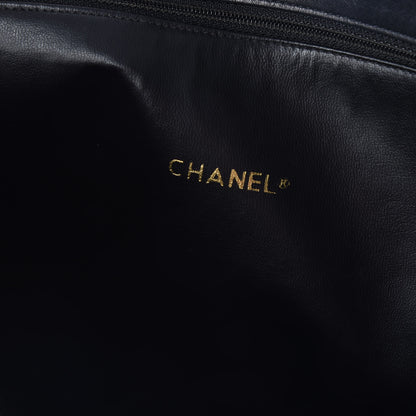 Chanel Lambskin Quilted Shopping Tote Black 9 of 12