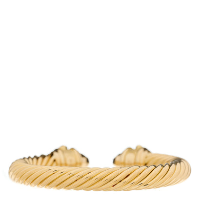 David Yurman 18K Yellow Gold 9mm Renaissance Cable Bracelet 2 of 4