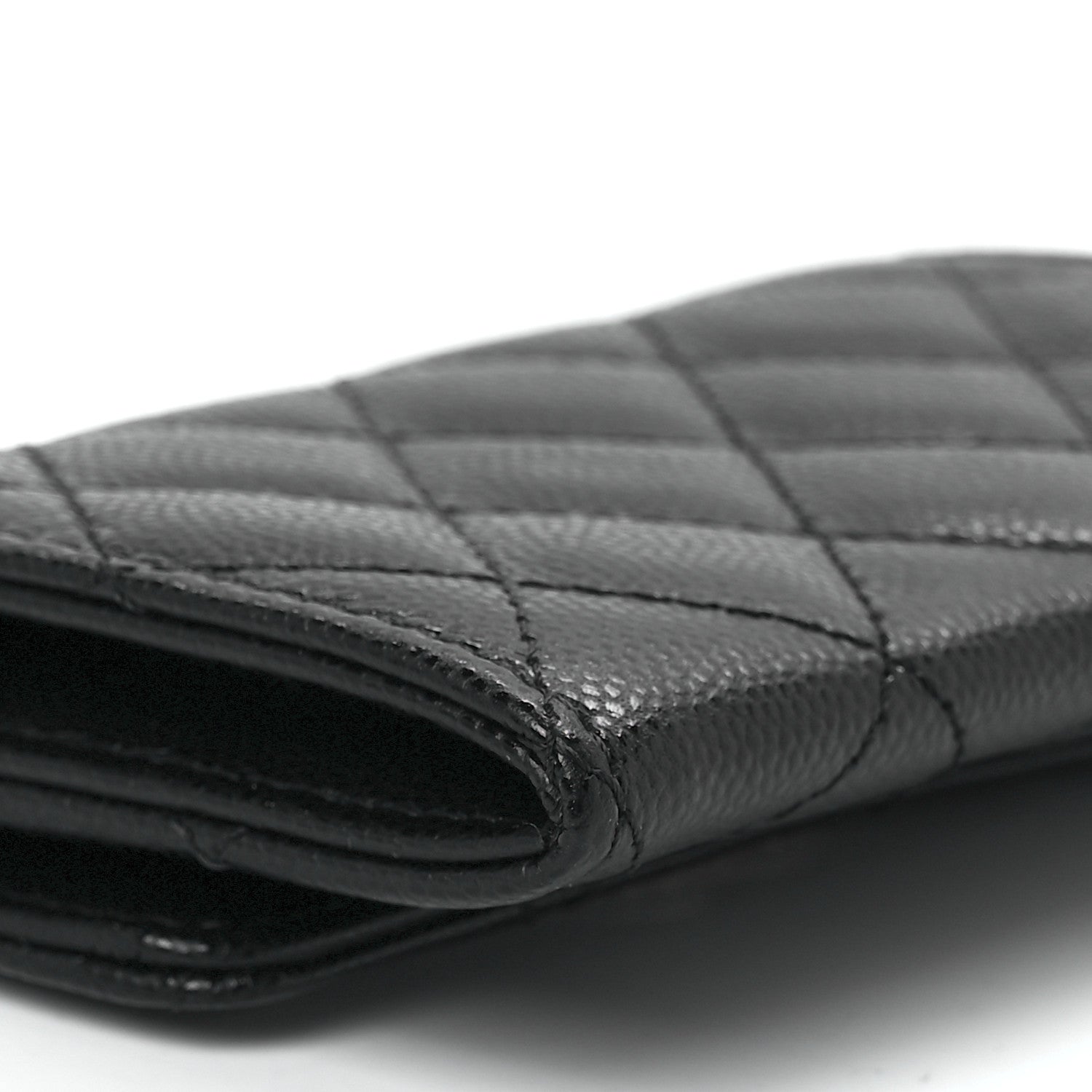 Chanel Caviar Quilted Crystal CC Flap Card Holder Black 11 of 13
