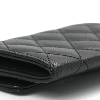 Chanel Caviar Quilted Crystal CC Flap Card Holder Black 11 of 13