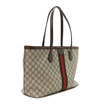 Gucci GG Supreme Monogram Medium Ophidia Shopping Tote Brown 3 of 10