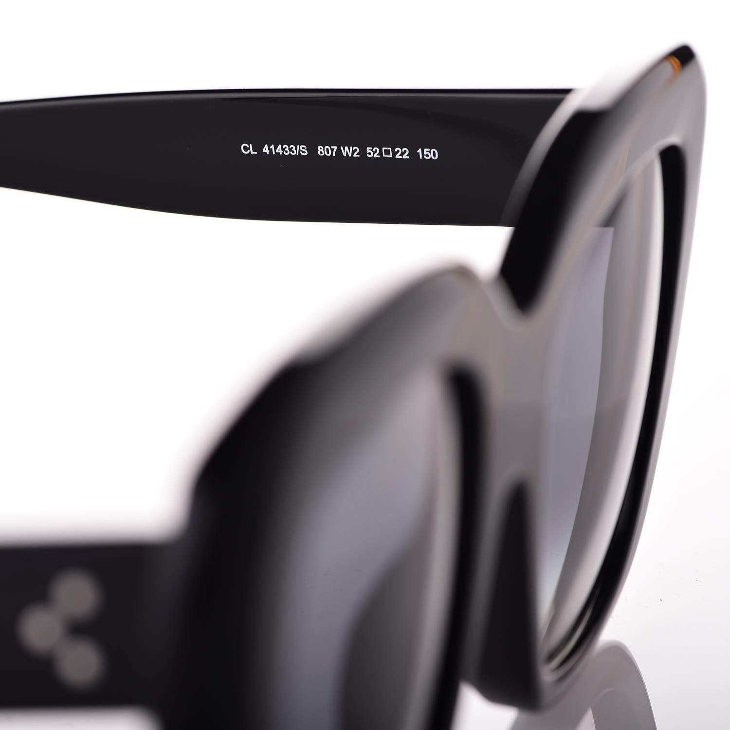 Celine Stella Sunglasses CL 41433/S Black 5 of 7