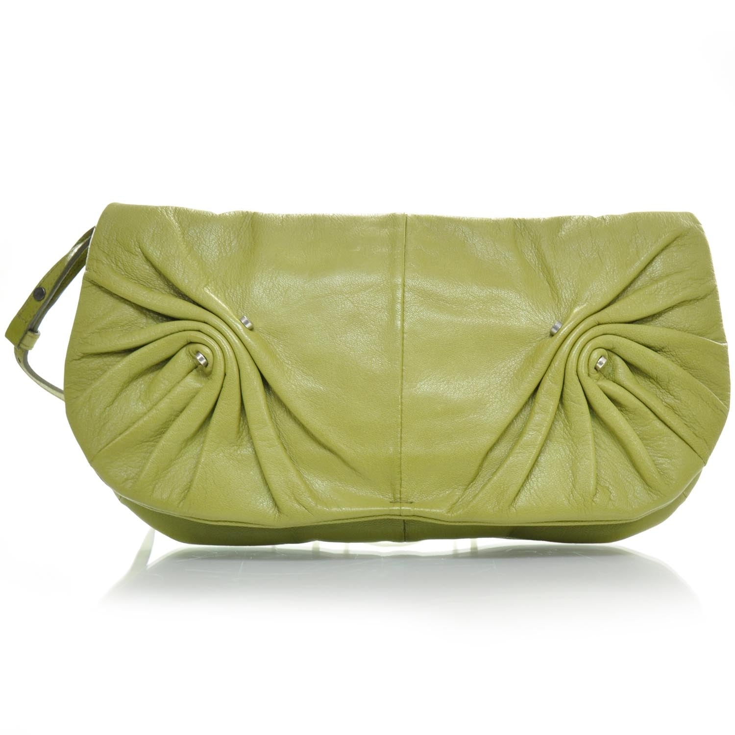 Saint Laurent Chevre Mamounia Clutch Bag Green 1 of 9