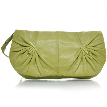 Saint Laurent Chevre Mamounia Clutch Bag Green 1 of 9