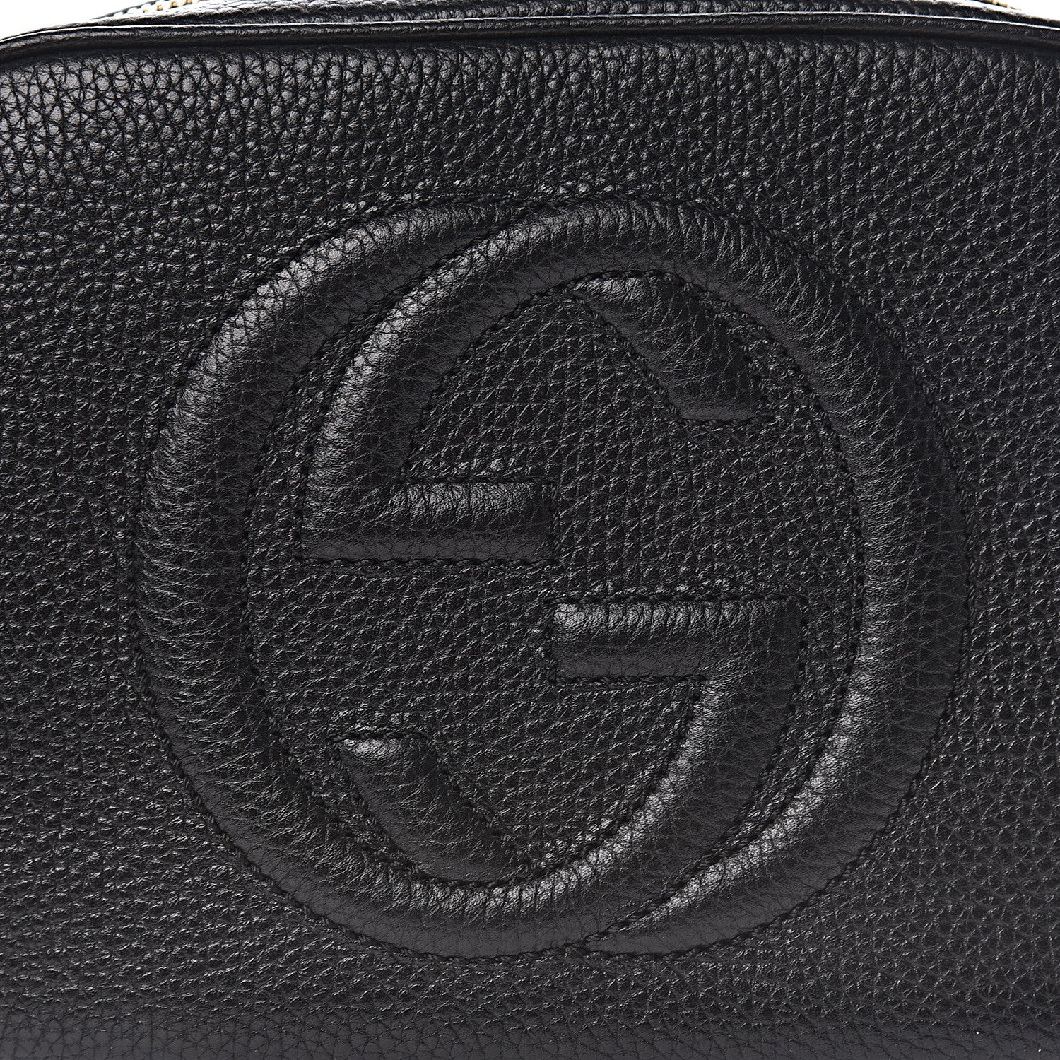 Gucci Pebbled Calfskin Small Soho Disco Bag Black 8 of 10