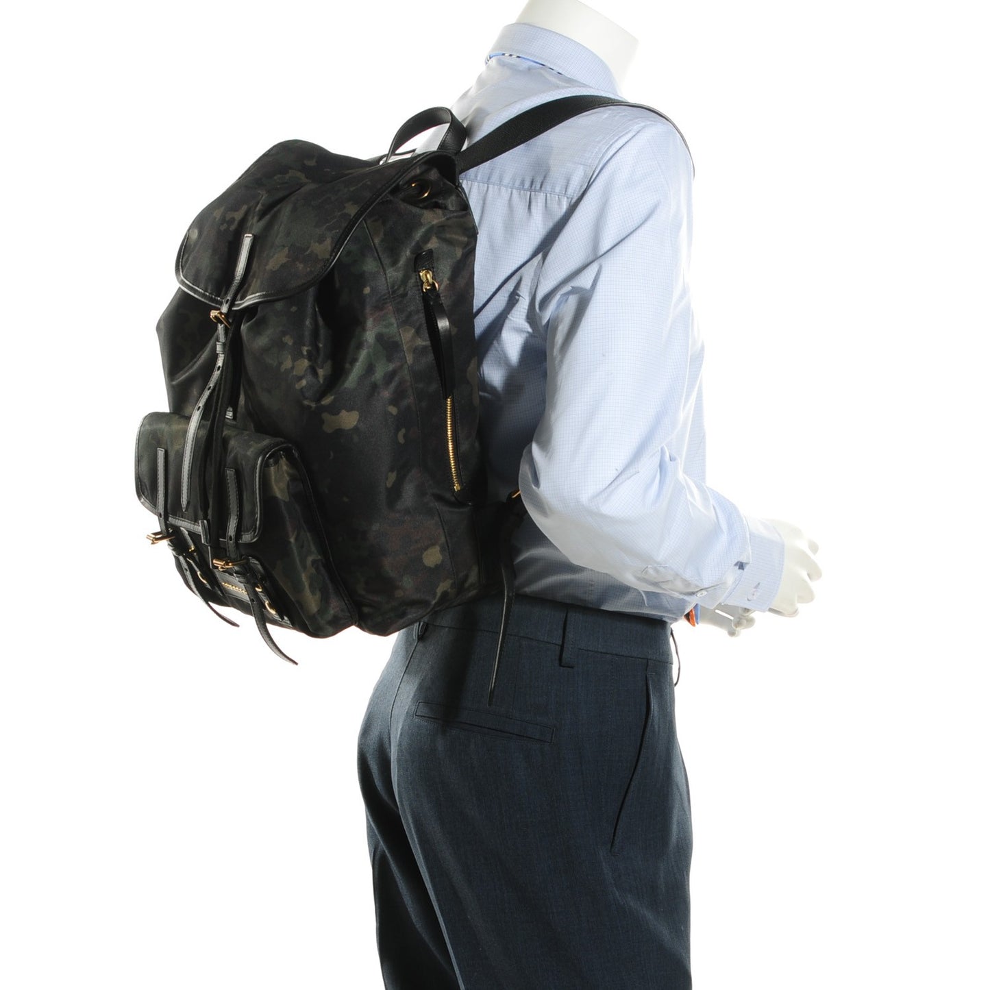 Nylon Camoflauge Print Brookdale Backpack