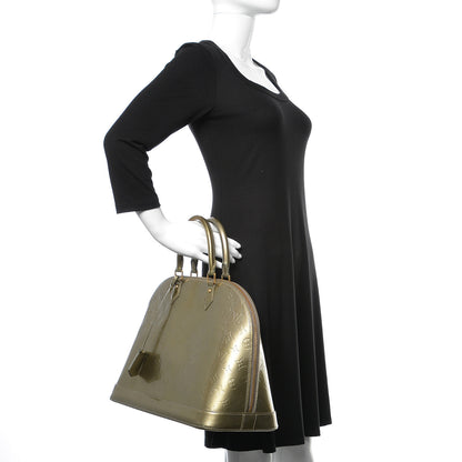 Louis Vuitton Vernis Alma GM Gris Art Deco 2 of 10