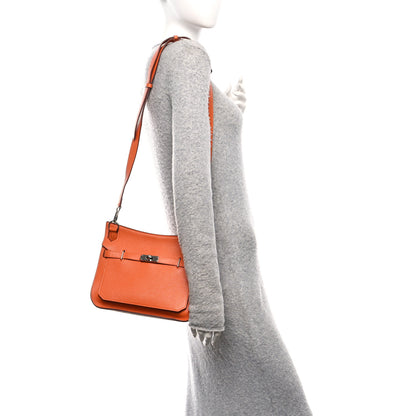 Hermes Taurillon Clemence Jypsiere 28 Orange 2 of 12