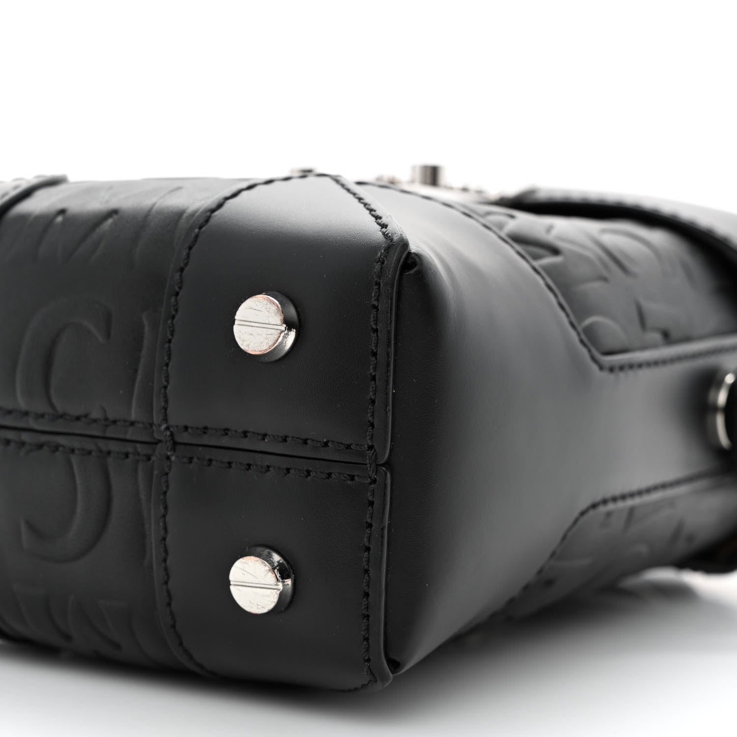 MCM Calfskin Ottomar Logo Mini Soft Berlin Crossbody Black 10 of 10