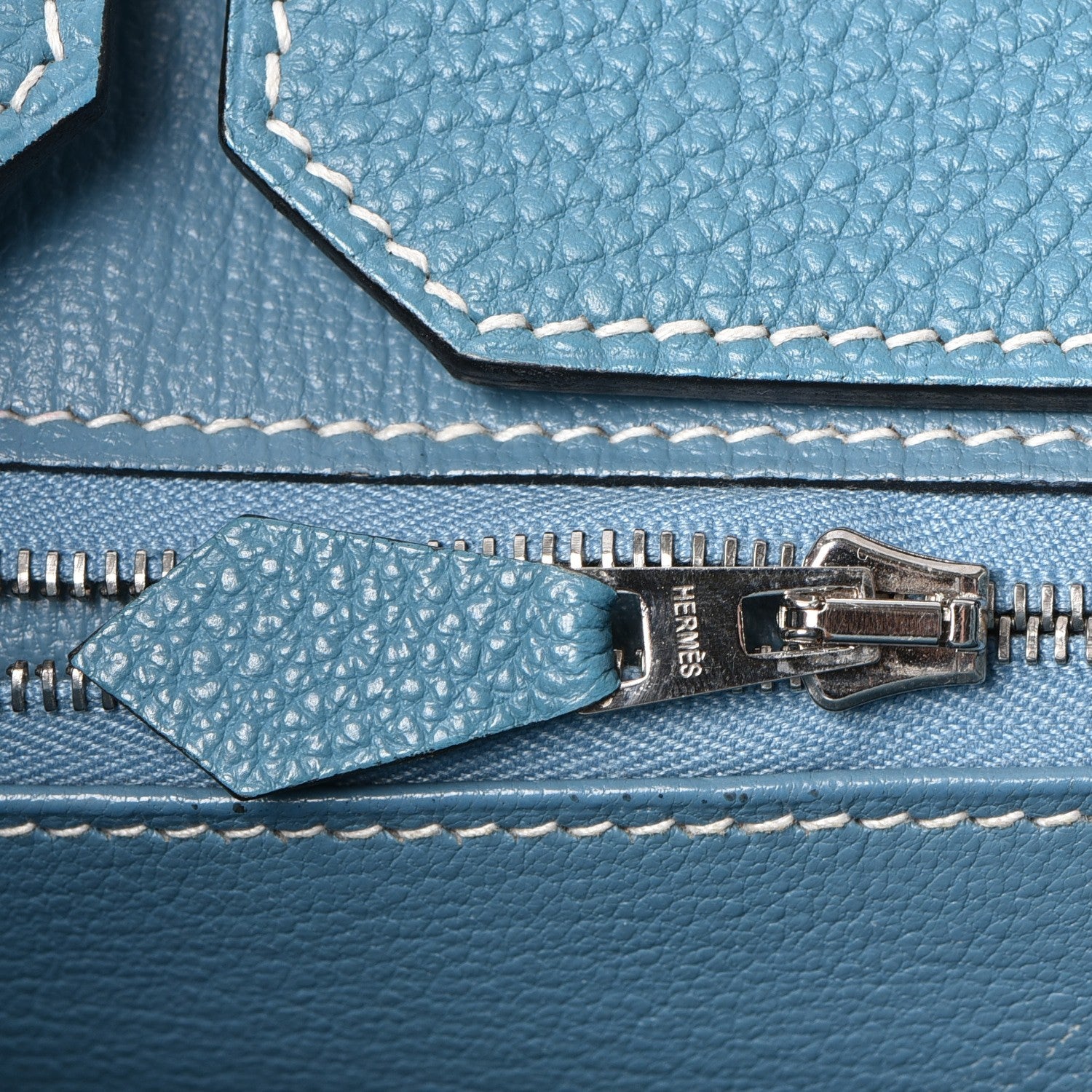 Hermes Togo Birkin 35 Blue Jean 19 of 38