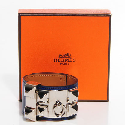 Hermes Swift Collier de Chien CDC Bracelet Small Bleu Saphir 6 of 6