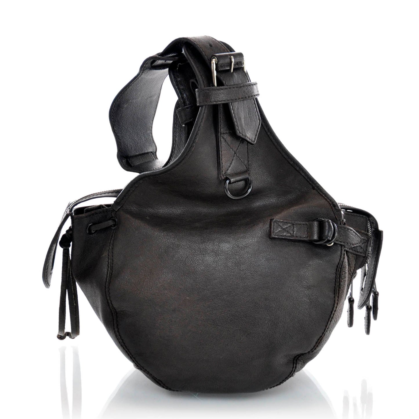 Leather Aviator Helmet Bag Marron