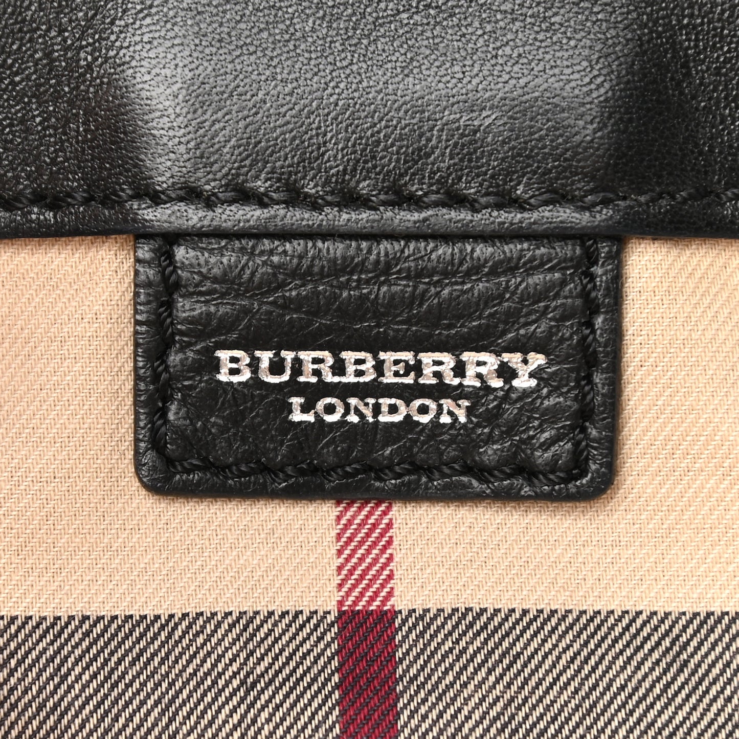 Calfskin Logo Strap Shoulder Bag Black