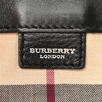 Burberry Calfskin Logo Strap Shoulder Bag Black 6 of 10