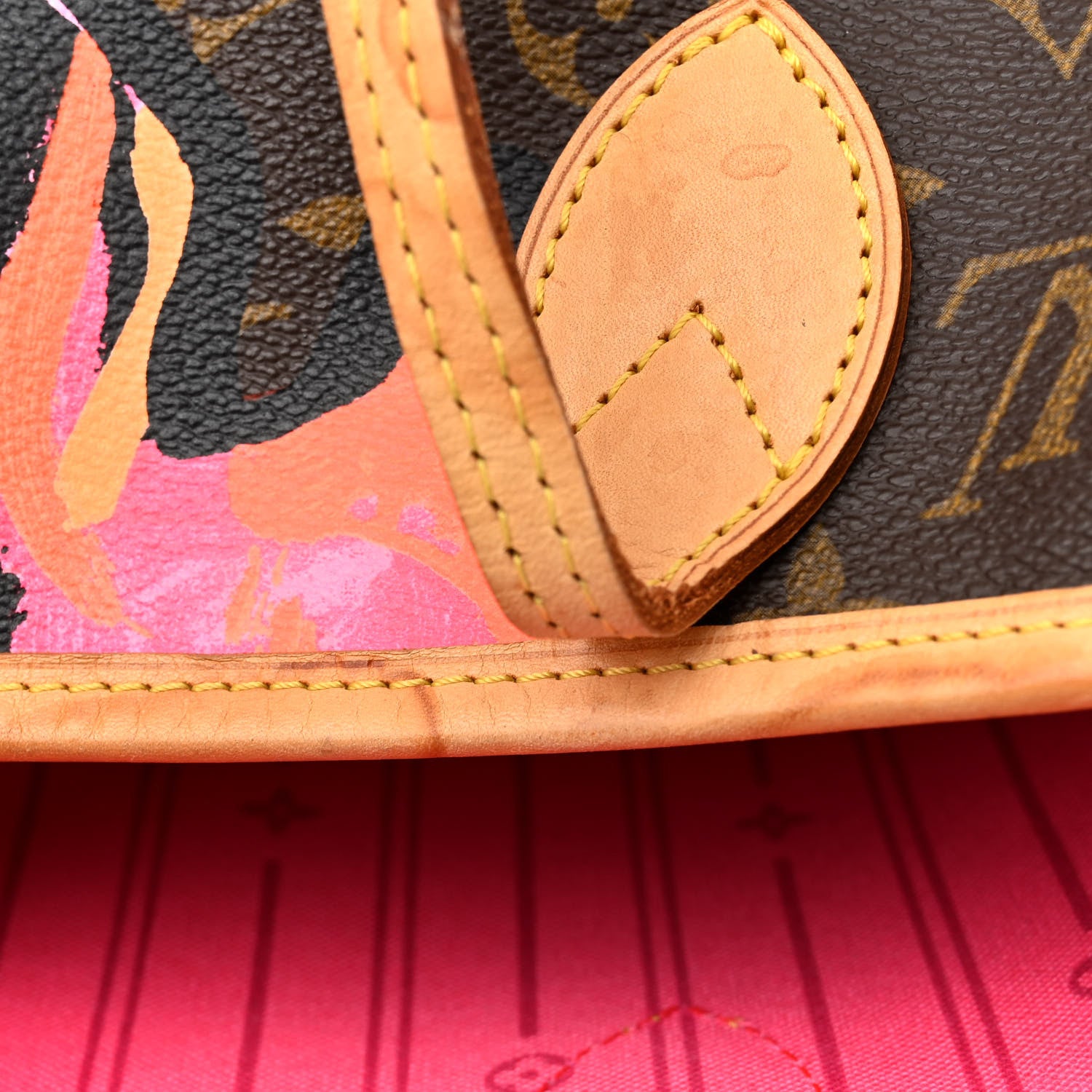 Louis Vuitton LOUIS VUITTON Monogram Roses Neverfull MM 12 of 16