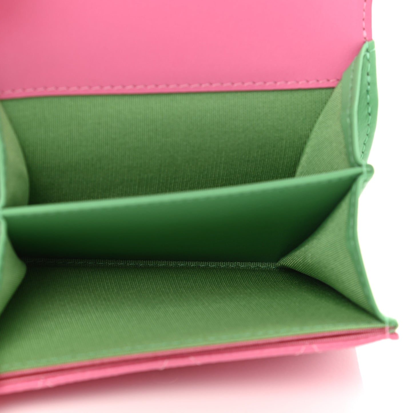 Caviar Quilted Filigree Flap Card Holder Pink Blue Green