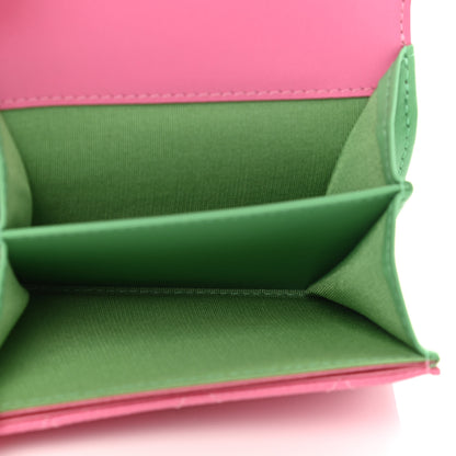 Chanel Caviar Quilted Filigree Flap Card Holder Pink Blue Green 5 of 7