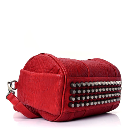 Alexander Wang Pebbled Lambskin Mini Rockie Red Gunmetal Hardware 3 of 4