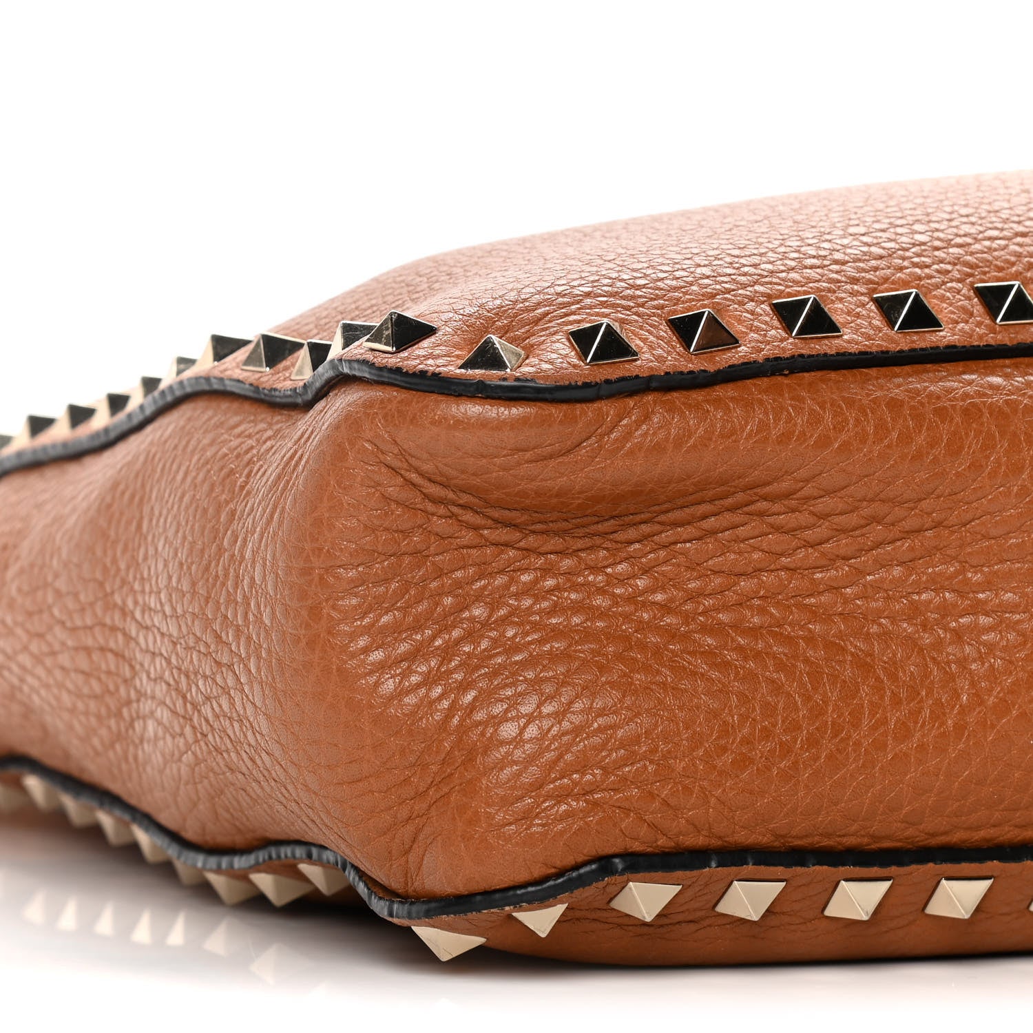 Valentino Garavani Pebbled Calfskin Small Rockstud Flip-Lock Messenger Bag Light Cuir 8 of 21