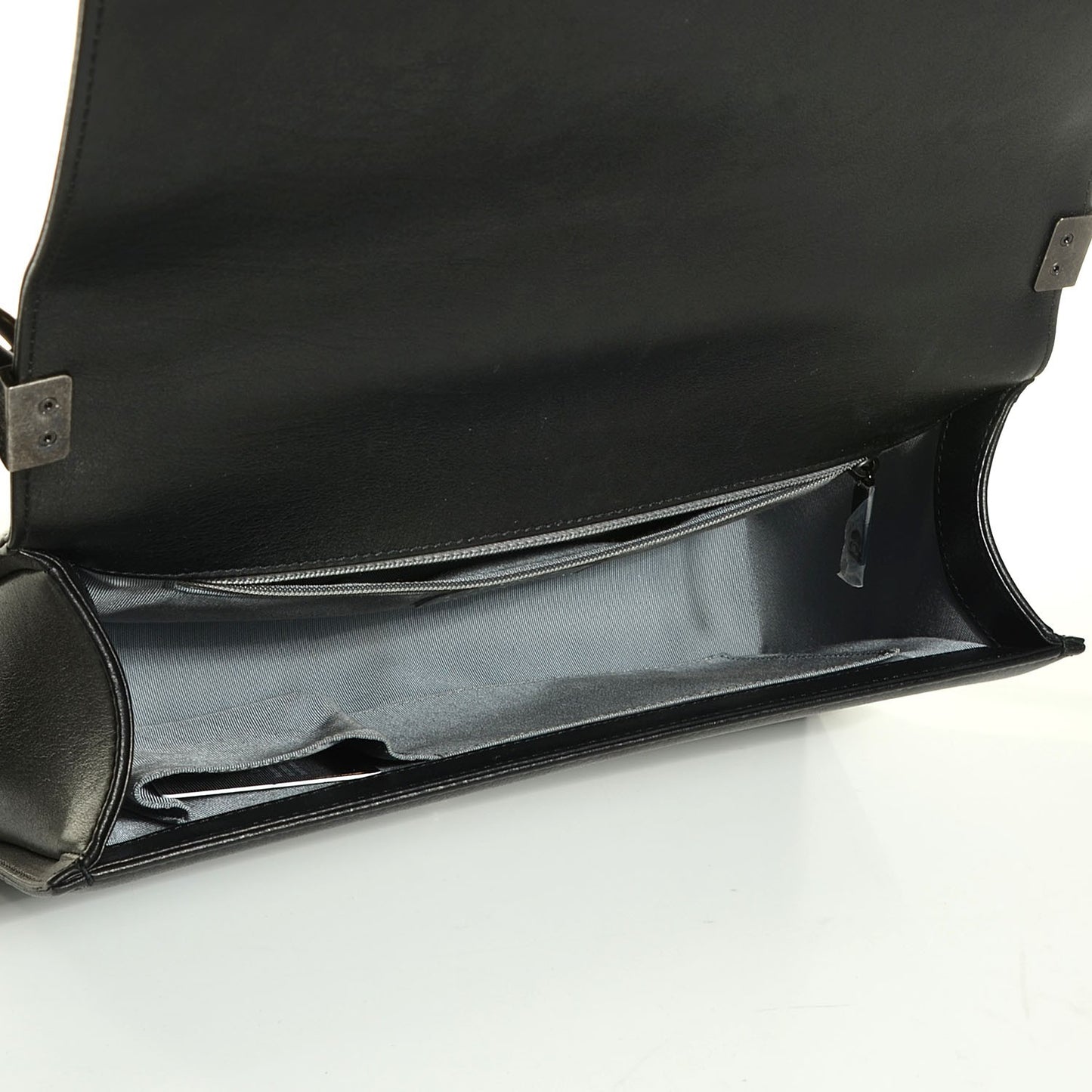 Calfskin Quilted New Medium Boy Flap Black