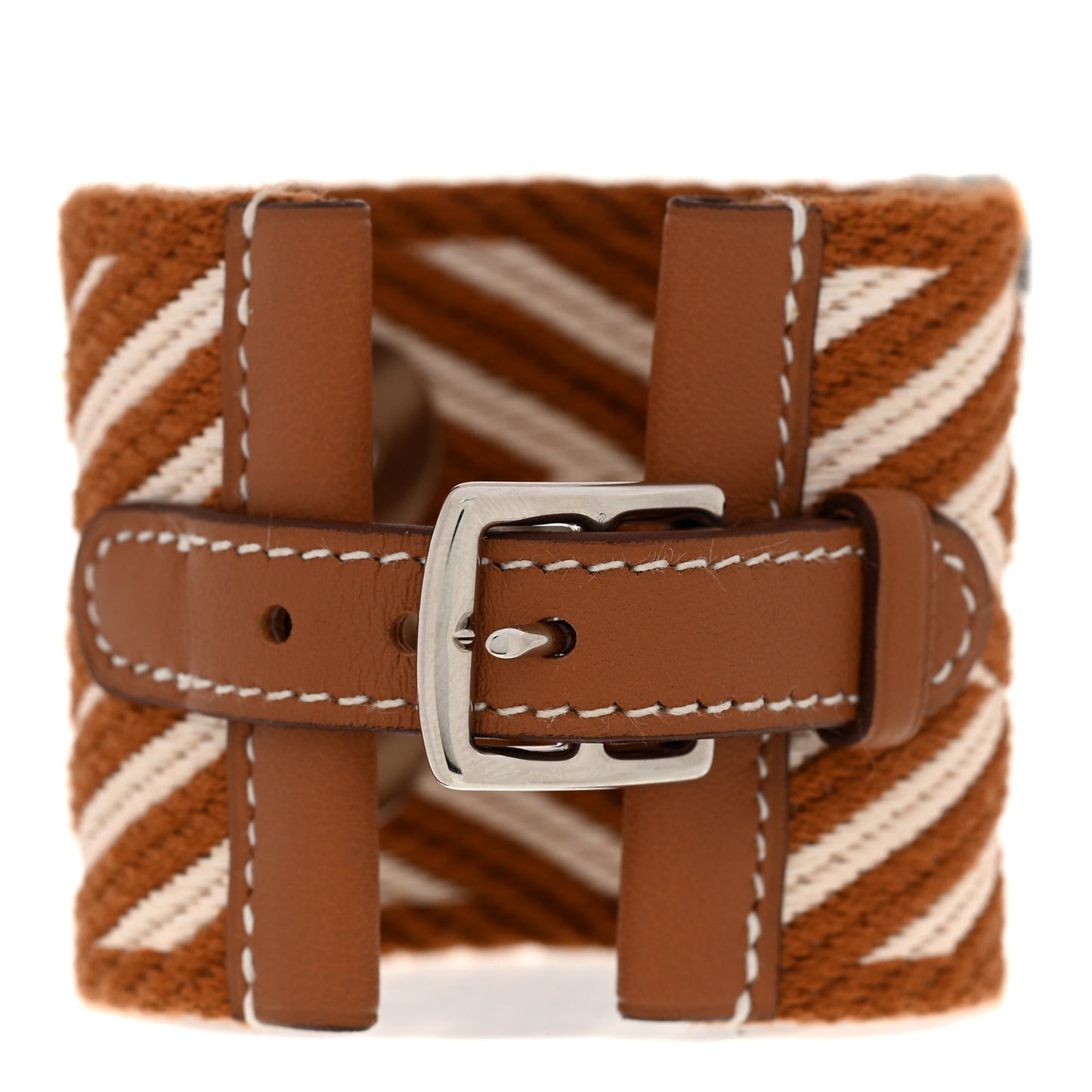 Toile Swift Sangle ZigZag Collier De Chien CDC Bracelet T2 Gold White