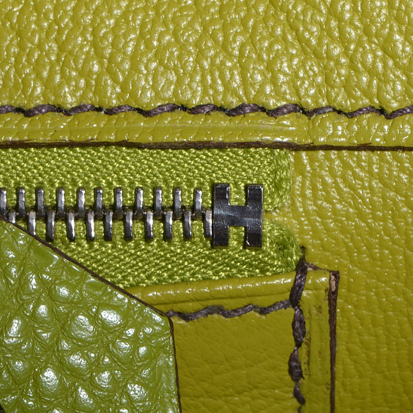 Togo Birkin 35 Vert Anis