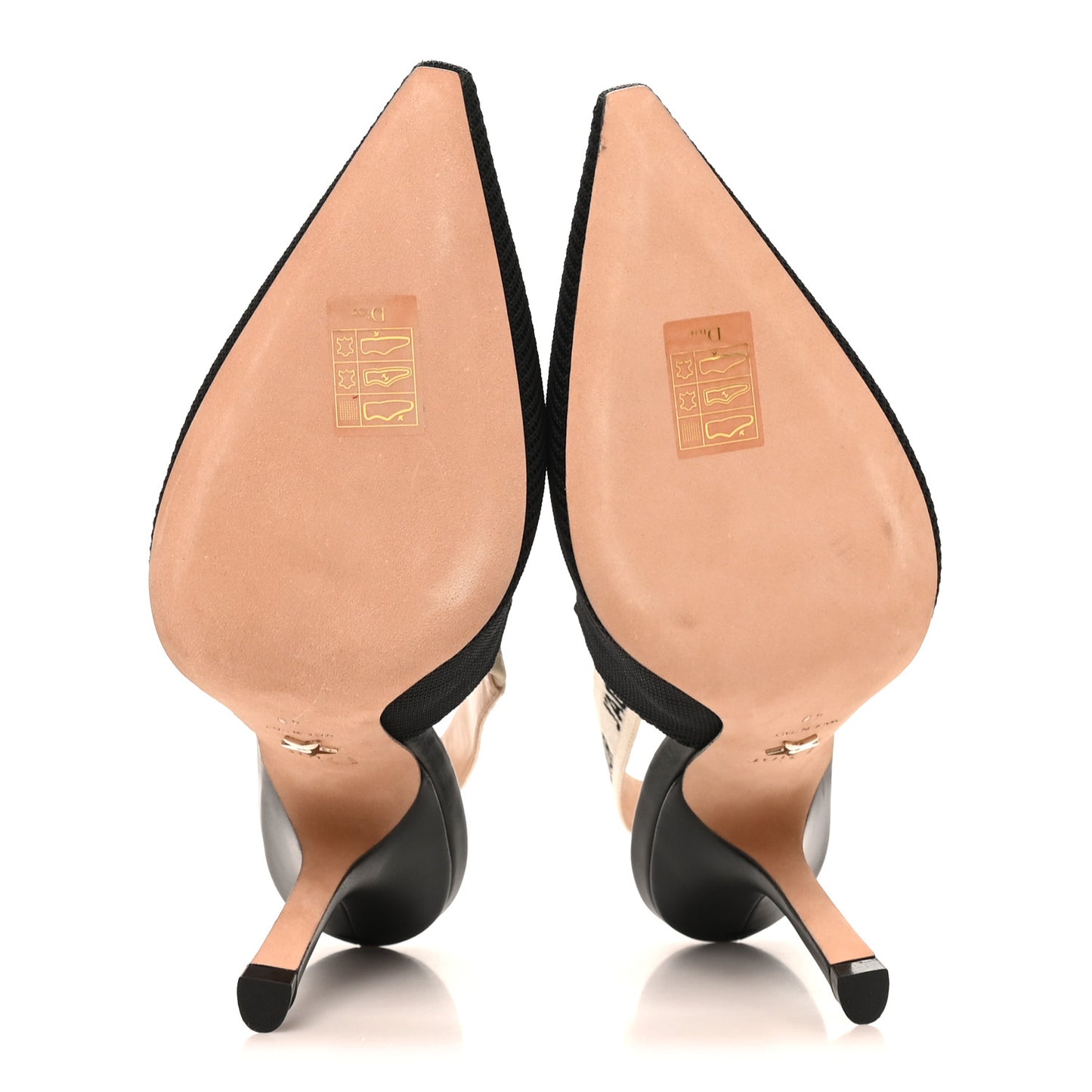 Technical Canvas Ribbon J Adior Slingback 100mm Pumps 40 Black