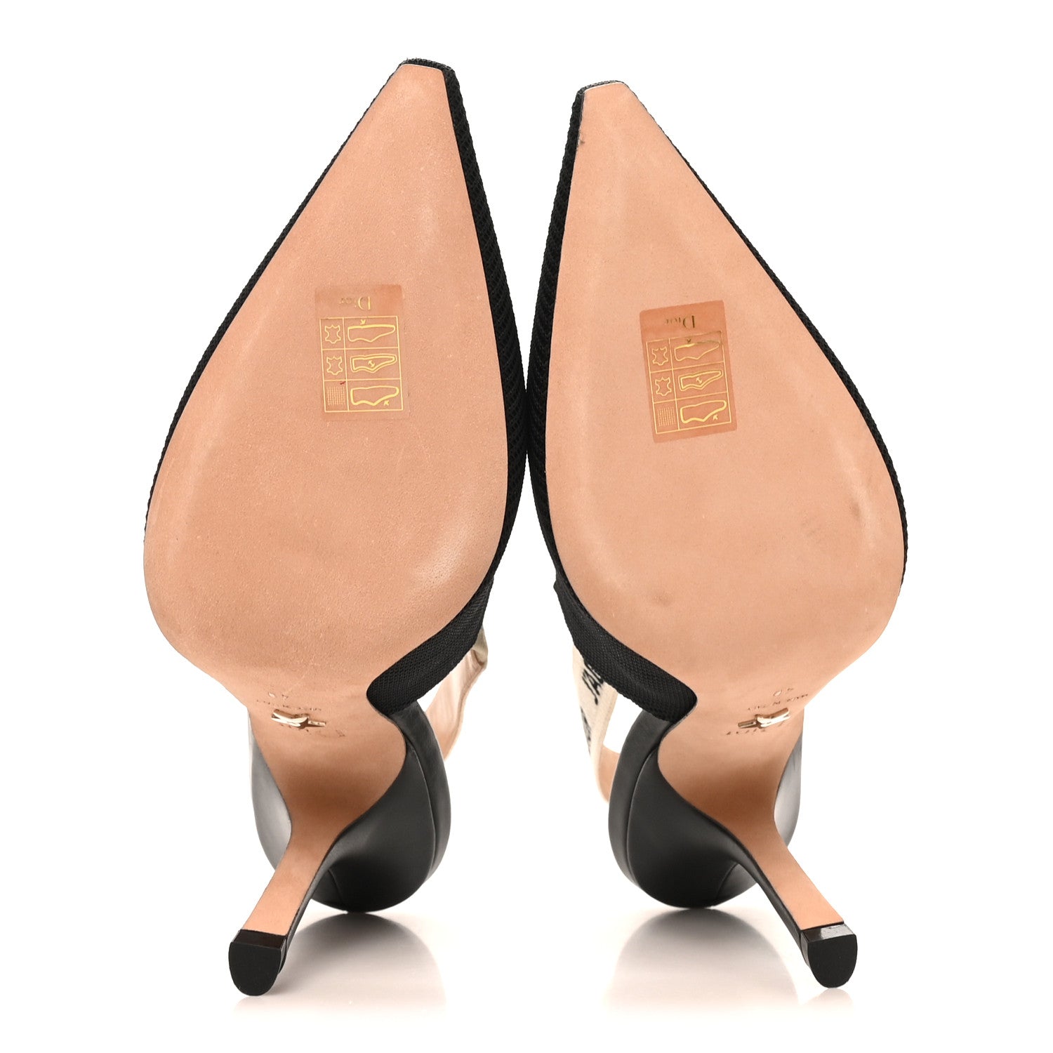 Christian Dior Technical Canvas Ribbon J Adior Slingback 100mm Pumps 40 Black 6 of 9