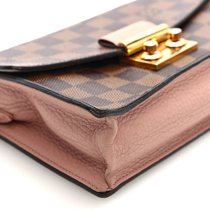 Louis Vuitton Damier Ebene Croisette Chain Wallet Magnolia 9 of 11