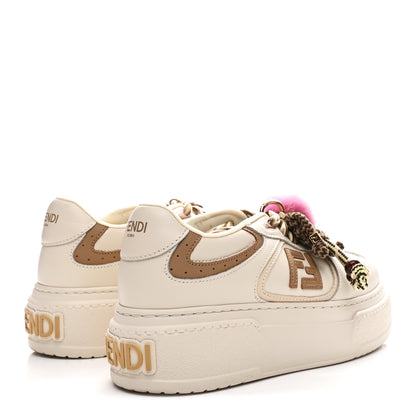 Fendi Calfskin Mink Fur Fendi Match 55mm Platform Sneakers 36 White 5 of 9