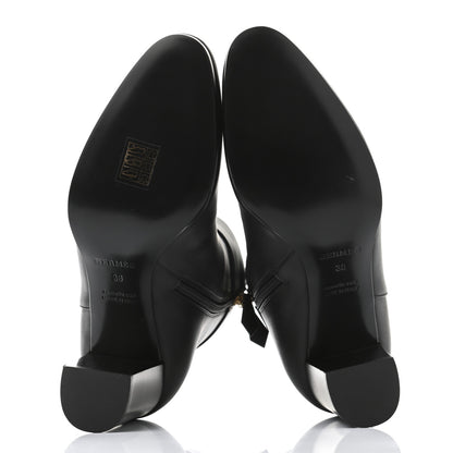Hermes Calfskin Saint Germain Ankle Boots 38 Black 5 of 9